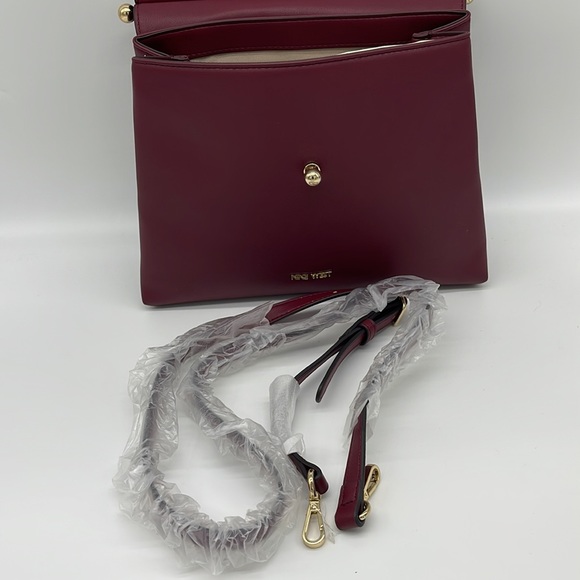 Nine West Ionna Satchel Claret - Picture 9 of 11